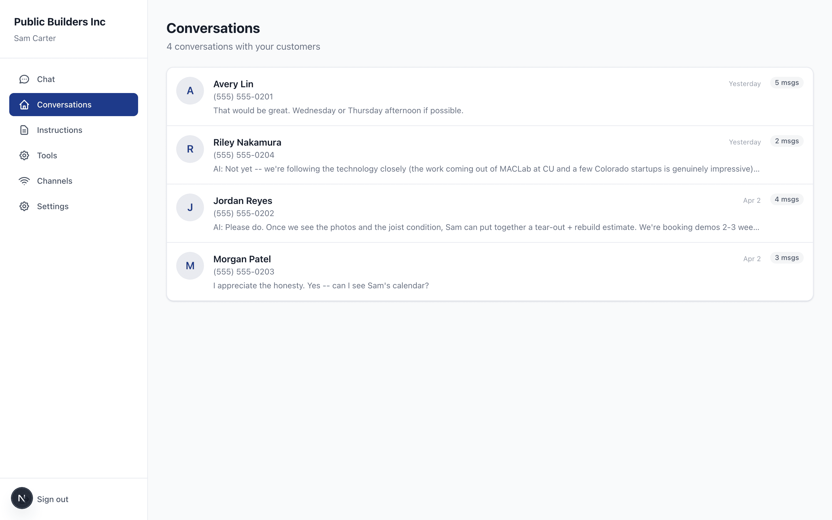 Escalations list in the Quallaa portal -- the labeling loop's most legible output